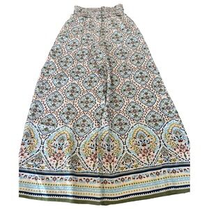 Anthropologie Patrons of Peace smocked waist wide leg palazzo pants sz medium